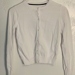 Children’s Place White Button Up Sweater/Cardigan